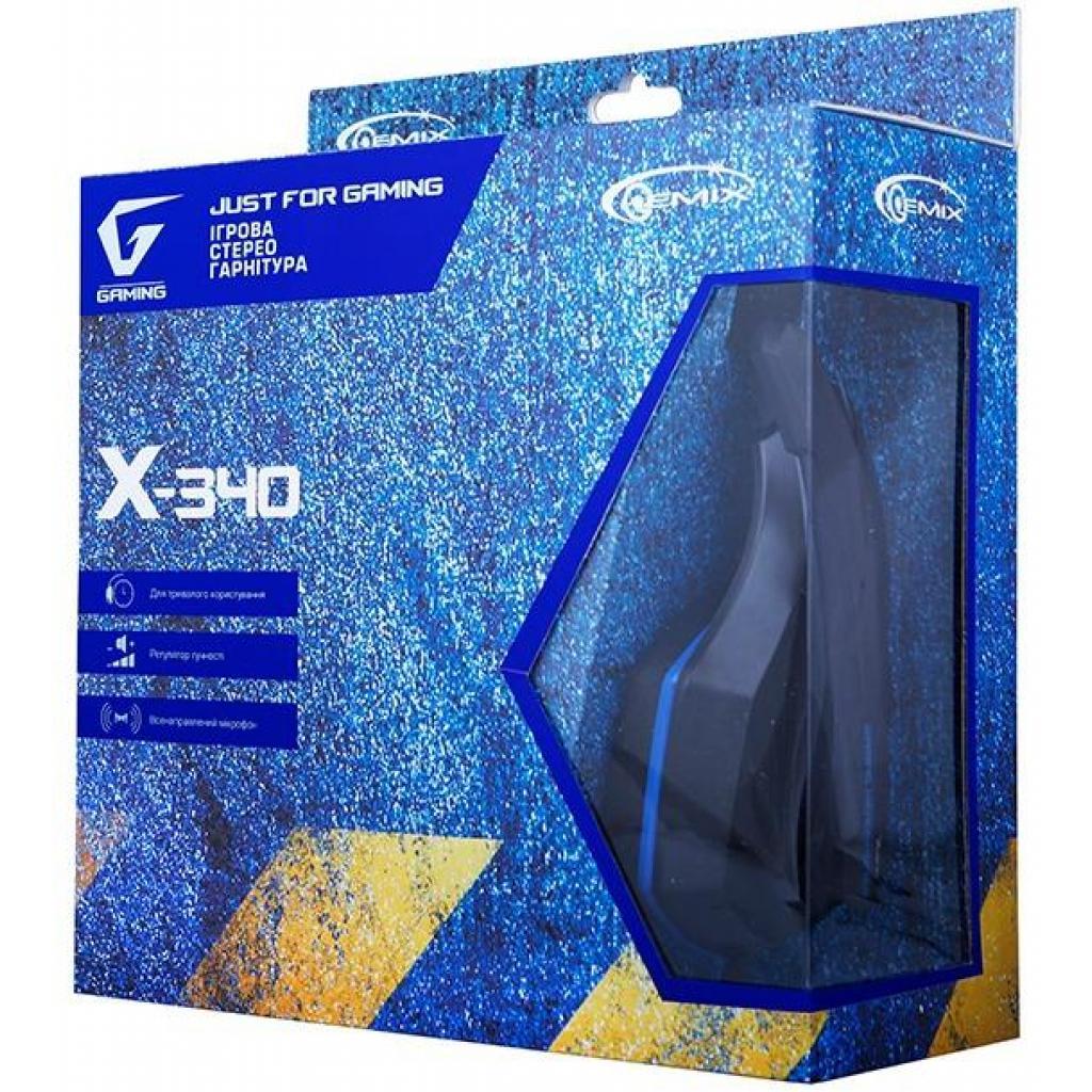 Наушники Gemix X-340 black-blue - фото 5 - id-p674001286