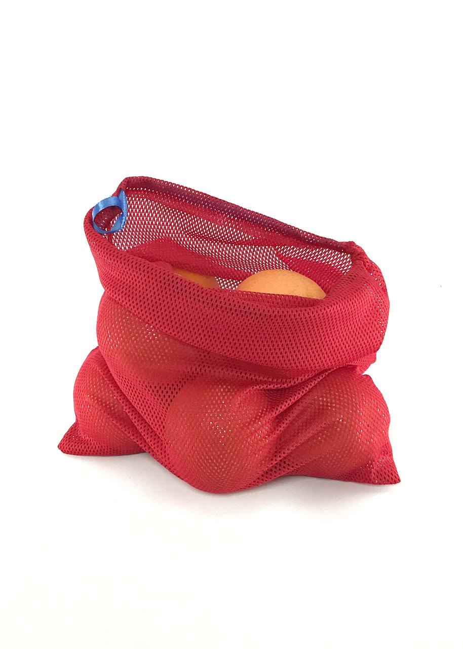 Екомішечки, сітка, авоська, багаторазові мішечки для овочів, фруктів. Розмір - L (35х32см) червоний
