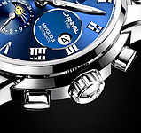 Гарний стрілковий чоловічий годинник, Класичний механічний чоловічий годинник із металевим браслетом, фото 10