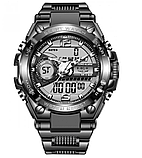 Спортивний наручний електронно-стріляний годинник із будильником із каучуковим ремінцем, фото 4