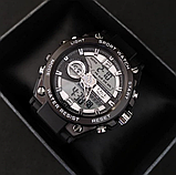 Спортивний наручний електронно-стріляний годинник із будильником із каучуковим ремінцем, фото 8