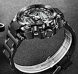 Міцний наручний армійський годинник із каучуковим ремінцем для військовослужбовців, фото 9