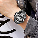 Спортивний наручний електронно-стріляний годинник із будильником із каучуковим ремінцем, фото 6
