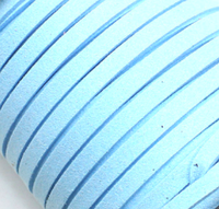 Кант плоский замшевый 5 мм Голубой