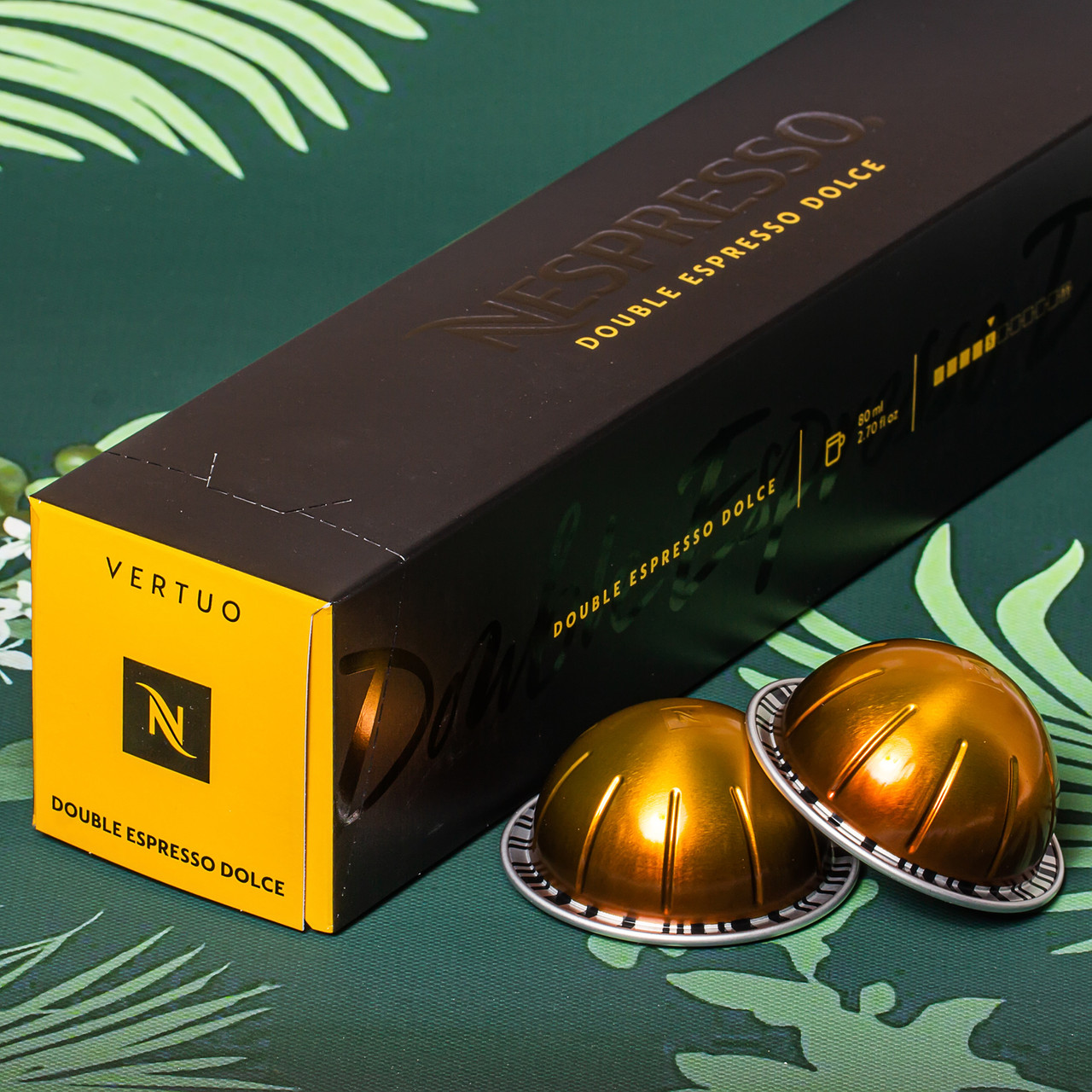 Кава в капсулах Nespresso Vertuo Double Espresso Dolce (злаковий, солодовий), Швейцарія (10 шт.) 80 мл
