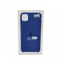 Чехол кожанный Apple iPhone 13 / Pro / 13 PRO MAX Leather Case Cosmos Blue СИНИЙ КОСМОС