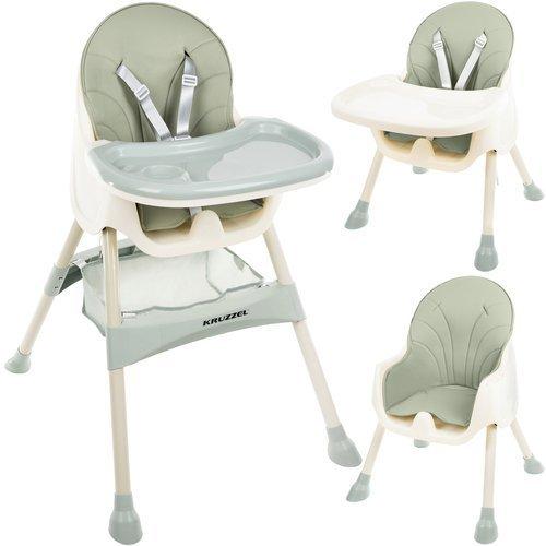 Стільчик для годування 3в1 Kruzzel 12059 Lite Green