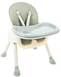 Стільчик для годування 3в1 Kruzzel 12059 Lite Green, фото 8
