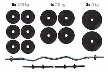 Штанга + Гантелі Набір 36 кг Композит ABS