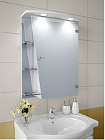 Шкаф зеркальный Garnitur.plus в ванную с LED подсветкой 13SK (DP-V-200112)