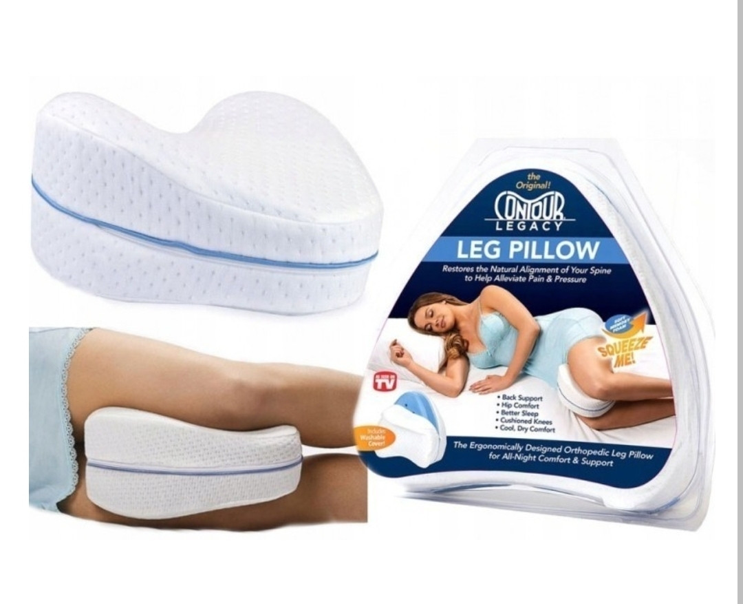 Ортопедична подушка для ніг CONTOUR LEG PILLOW Біла
