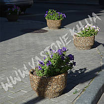 Вазон садовий вуличний «Фієста» бетонний, фото 2
