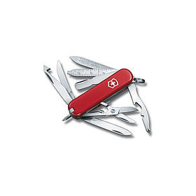 Швейцарський маленький кишеньковий ніж-брелок з великою кількістю функцій Victorinox Minichamp 0.6385