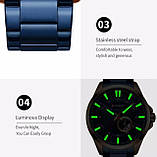 Годинник чоловічий Curren Blue-Gold Business Watch Годинник наручний чоловічий годинник, Кварцовий годинник, фото 7