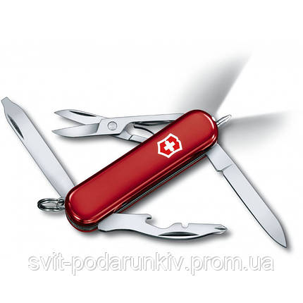 Швейцарський кишеньковий ніж-брелок з фонариком Victorinox Midnite Manager 0.6366, фото 2