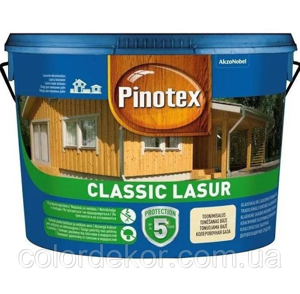 Защитная пропитка для дерева Pinotex Classic Lasur Бесцветный 3л - фото 1 - id-p538971987