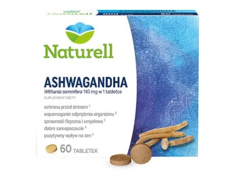 Naturell Ashwagandha екстракт Ашваганди 140 мг (вітанолідів 9,8 мг), 60 таблеток