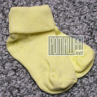 Щільні шкарпетки 7 см 0-3 міс дитячі шкарпетки для новонароджених дітей малюків грудних немовлят 4689 Жовтий