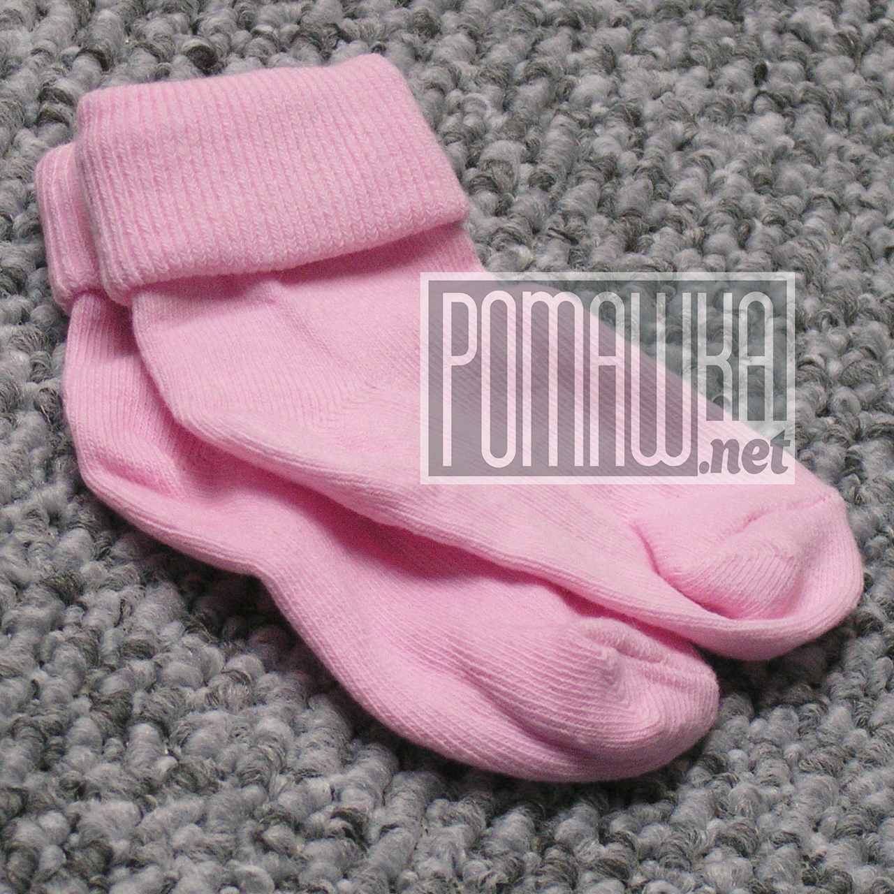 Щільні шкарпетки 7 см 0-3 міс дитячі шкарпетки для новонароджених дітей малюків грудних немовлят 4689 Рожевий