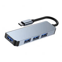 USB 3.1 Type-C хаб разветвитель на 4x USB 3.0/USB 2.0, BC1.2, металл, 105850