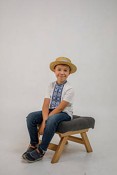 Вишиванка для хлопця Оберіг синьо-голуба