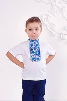 Вишиванка для хлопця Традиційна синя