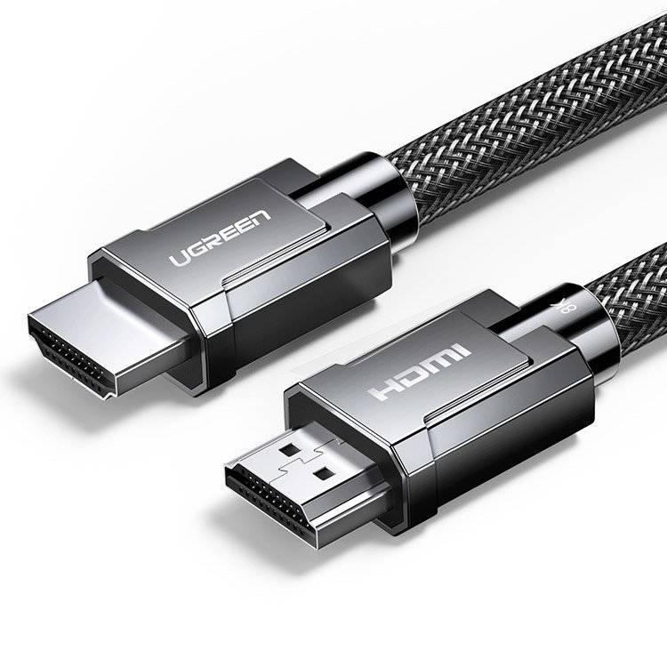 Кабель HDMI UGREEN HDMI 2.1 8K 60 Гц / 4K 120 Гц 3D 48 Гбіт 2 м Grey (HD135)