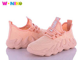 Шикарні текстильні кросівки для дівчаток. W.niko ( код 5234-00) р34