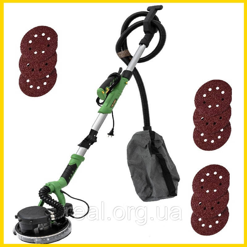 Шліфувальна машина по штукатурці ProCraft EX1050 (для стін і стель) з мішком і підсвічуванням