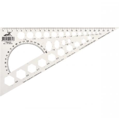 Від 7 шт. Треугольник белый (30*60*90) TRB-25 купити дешево оптом в інтернет-магазині