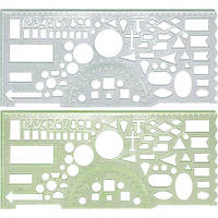 Від 25 шт. Лінійка-трафарет "офіцерська" купит оптом