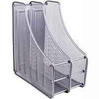 Лоток 2 відділення "метал" 2537-S вертикальний срібло 35,5х28,5х16,0 см купити дешево оптом в інтернет-магазині