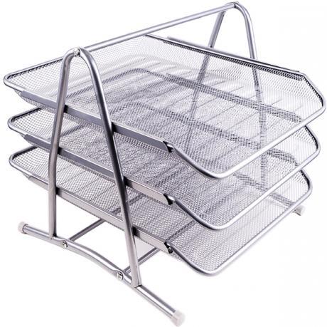 Лоток 3 відділення "метал" 1087-S  горизонтальний срібло 25х35х28,5см купити дешево оптом в інтернет-магазині купити дешево оптом