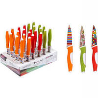 Від 4 шт. Ніж кольоровий металевий 20см (уп.24шт) X3-223 купити дешево оптом в інтернет-магазині