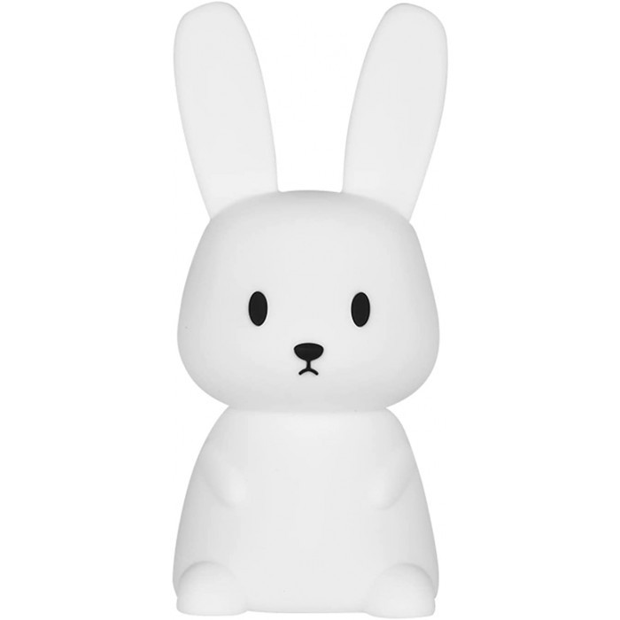 Сенсорний м'який нічник Зайчик Silicone Bunny, акумулятор 1200 мАг, 20 см, фото 1