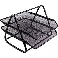 Лоток 2 відділення "метал" 1086-B горизонтальний чорний 29,3х35 см купити дешево оптом в інтернет-магазині