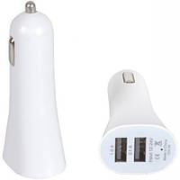 Від 10 шт. Автомобільний 2 - USB адаптер 1.0А/2.1А YT-004 овал купити дешево оптом в інтернет-магазині