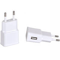 Від 5 шт. Мережевий USB адаптер 2.0А прямокутний купити дешево оптом в інтернет-магазині