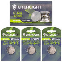 От 10 шт. Батарейка ENERLIGHT "таблетка" 2032 502574 купить оптом