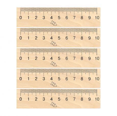 Від 25 шт. Линейка 10 см, деревянная купити дешево оптом в інтернет-магазині