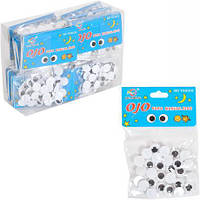 Від 12 шт. Набір для виробів очі чорні 1,2 см 120  купити дешево оптом в інтернет-магазині