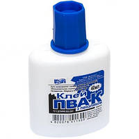 Від 9 шт. Клей канцелярський ПВА 40мл з пензликом "КиП" купити дешево оптом в інтернет-магазині