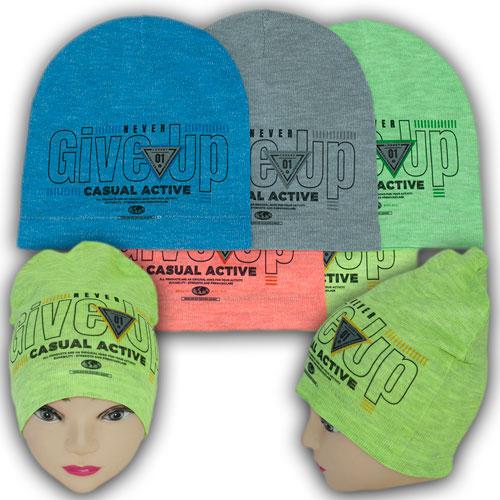 ОПТ В'язані дитячі шапки для хлопчика, р. 48-50 (5 шт./набір), фото 1