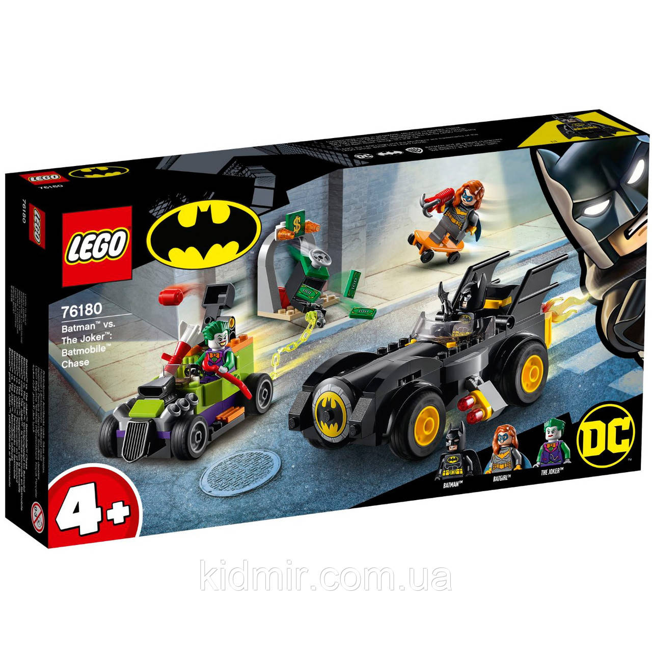 Конструктор LEGO DC Batman 76180 Бетмен проти Джокера гонитва на Бетмобілі