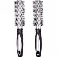 Від 5 шт. Щітка "скелетна" кругла 18мм, часті зуби двоколірна  X1-130 22см  купити дешево оптом в інтернет-магазині