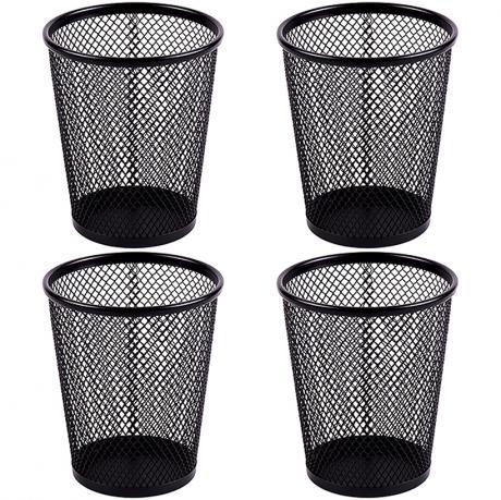 Від 4 шт. Стакан для ручок метал "Сітка-Конус" 3680, чорний 9х10,5 см купити дешево оптом в інтернет-магазині купити дешево оптом