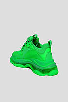Кросівки Balenciaga Triple S Neon Green Clear Sole, фото 2