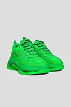 Кросівки Balenciaga Triple S Neon Green Clear Sole, фото 2