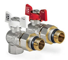 Кран з американкою кутовий 1/2" "антіпротечка" KR.228.W-Gi білий, фото 6