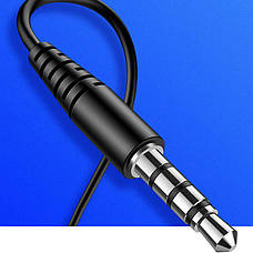 Навушники вакуумні провідні з мікрофоном Usams EP-40 In-ear Earphone Чорний, фото 6
